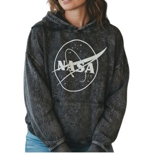 NASA Gray Hoodie By Chemistry, Large Sweater